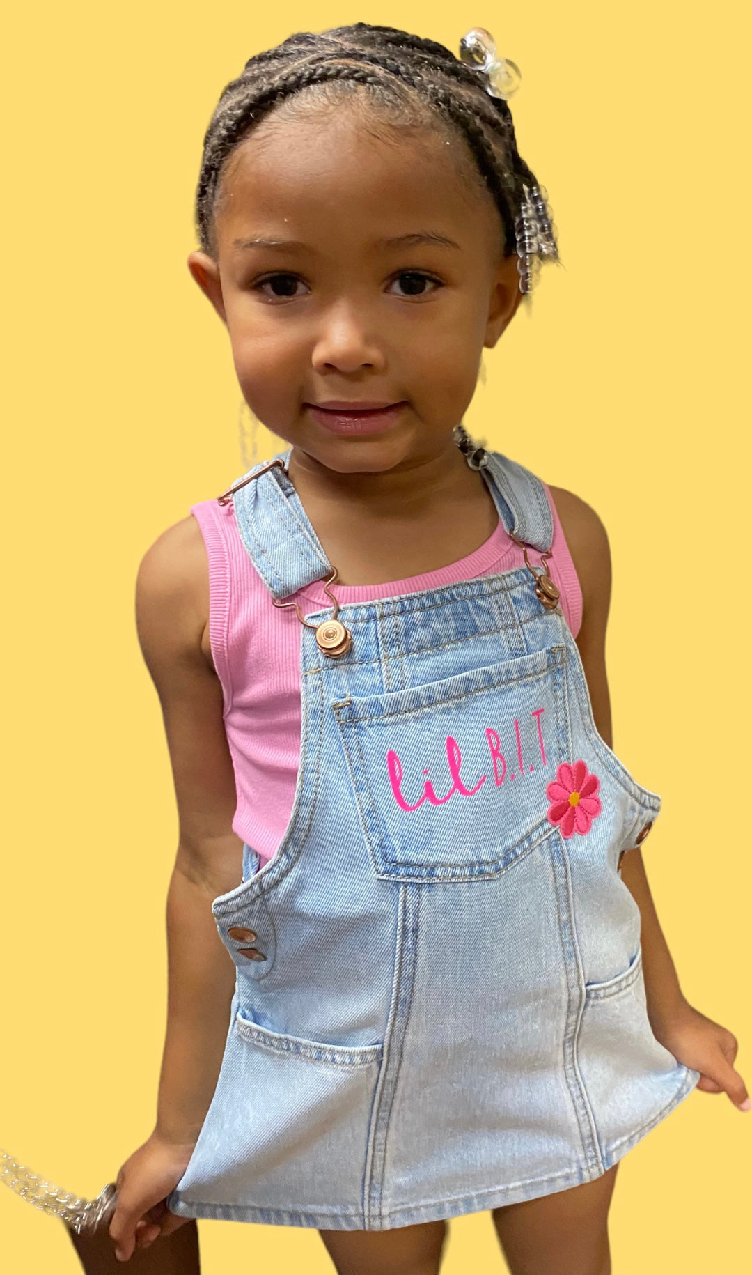 Toddler Overall Denim Dress | Denim Overall Dress