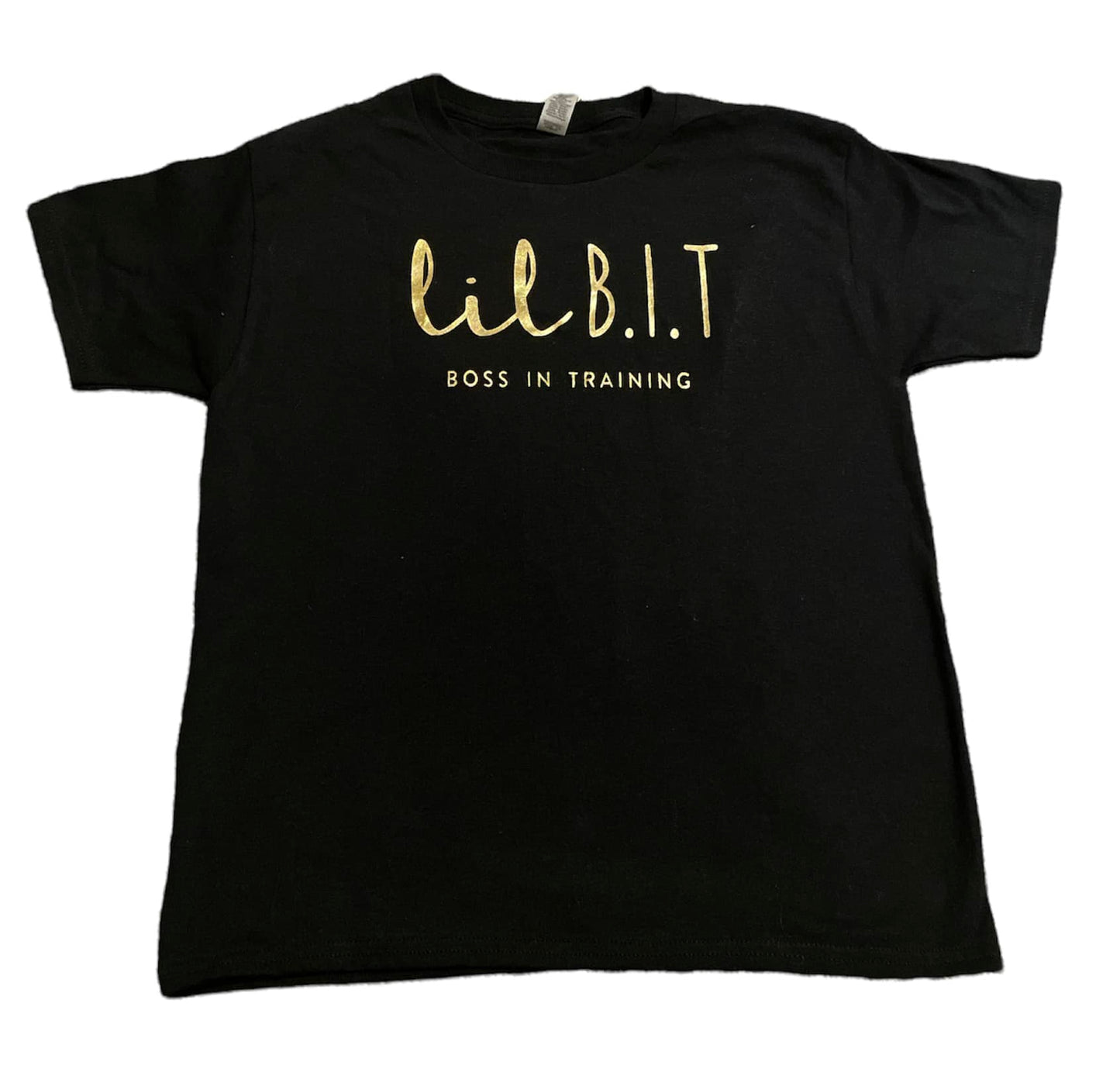 Logo Printed Black T-Shirt | Short Sleeve T-Shirt | Lil B.I.T
