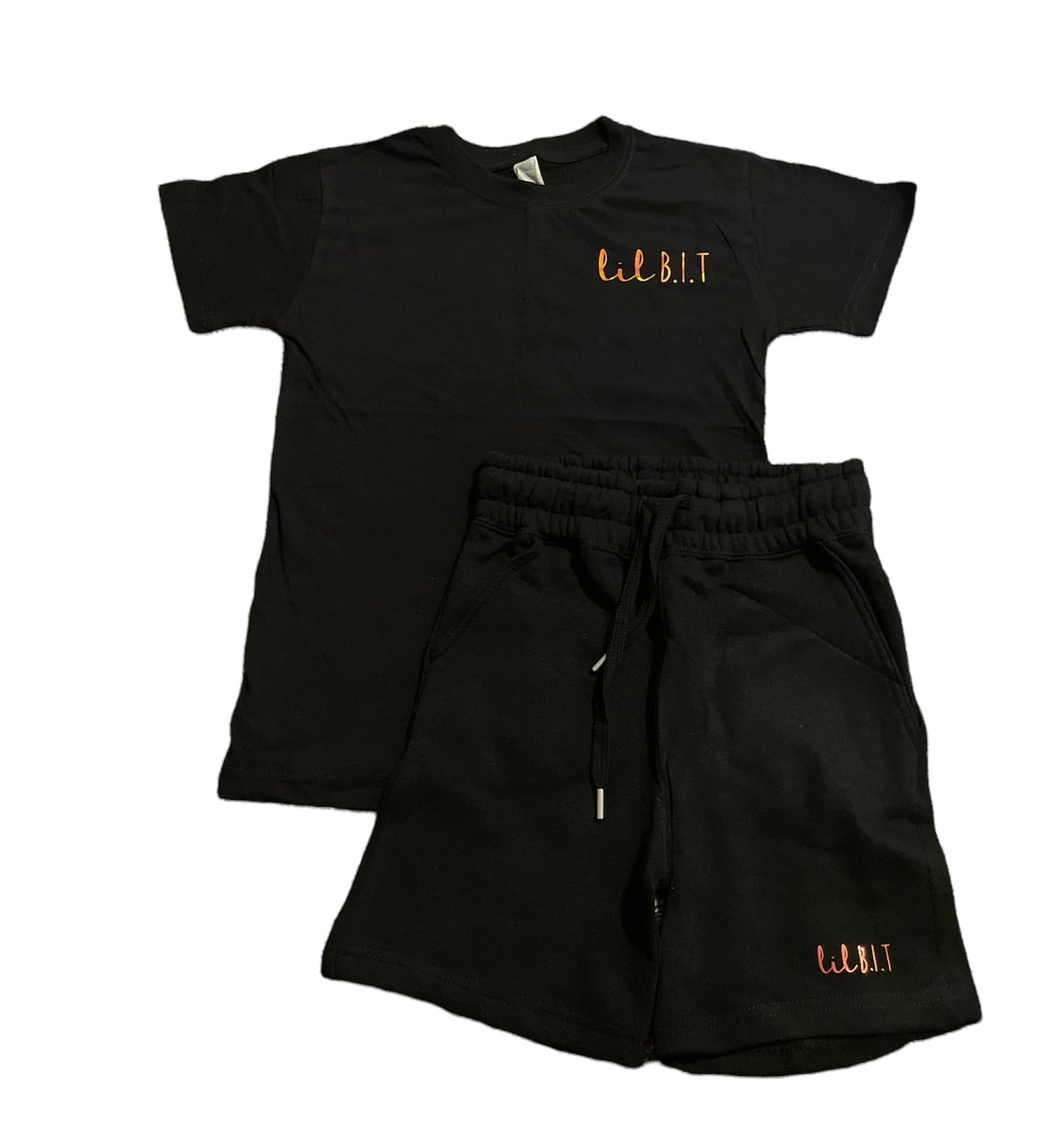 Black and Holographic Short Set | Lil B.I.T