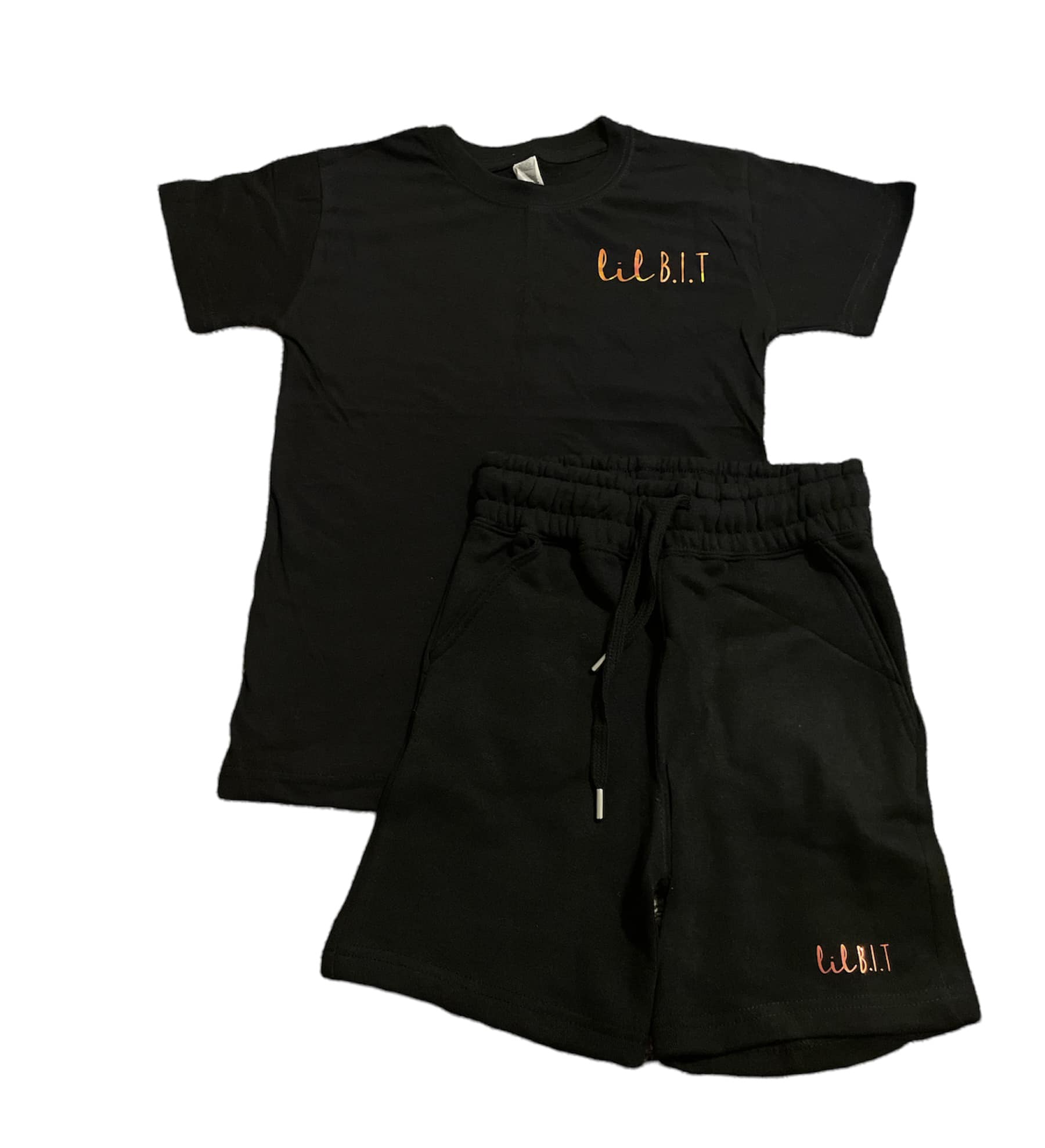 Black and Holographic Short Set | Lil B.I.T