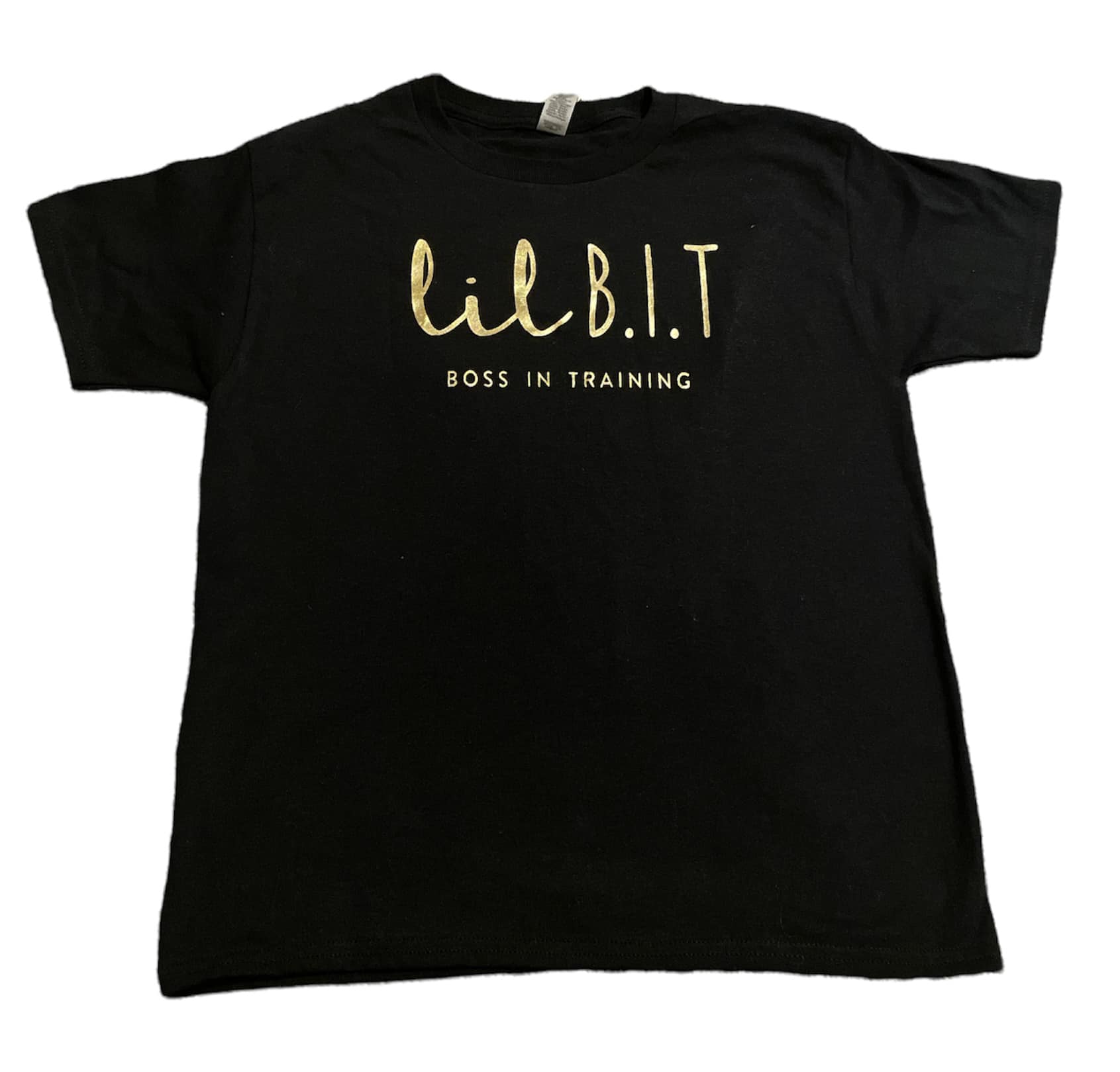 Logo Printed Black T-Shirt | Short Sleeve T-Shirt | Lil B.I.T