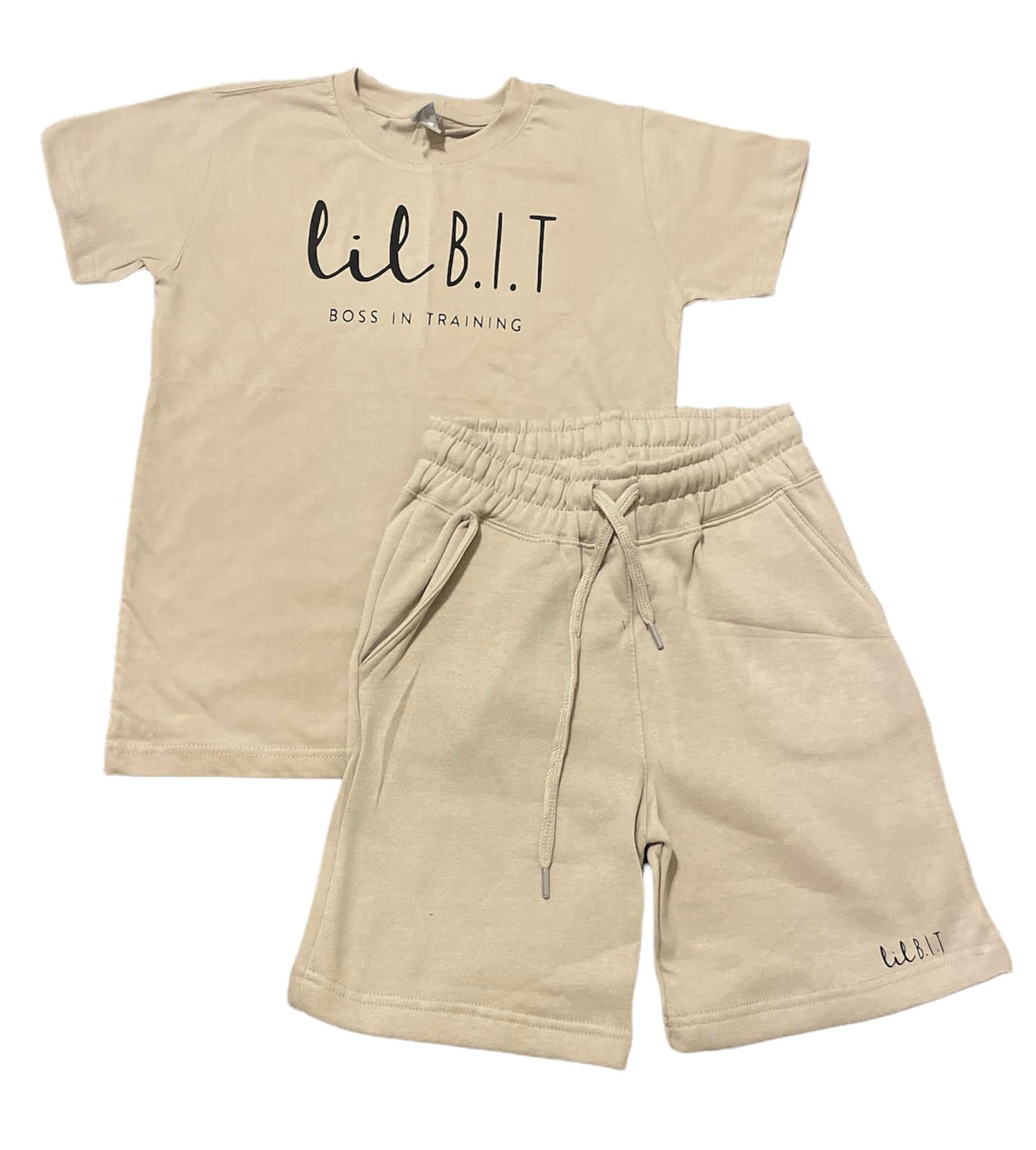 Lil B.I.T Short Set- Khaki