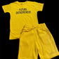 Yellow Short Sets | Printed Yellow Short Set | Lil B.I.T